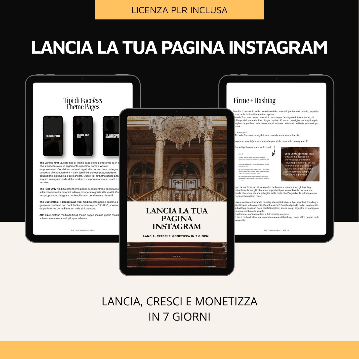 Lancia la Tua Pagina Instagram: Lancia, Cresci e Monetizza in 7 Giorni