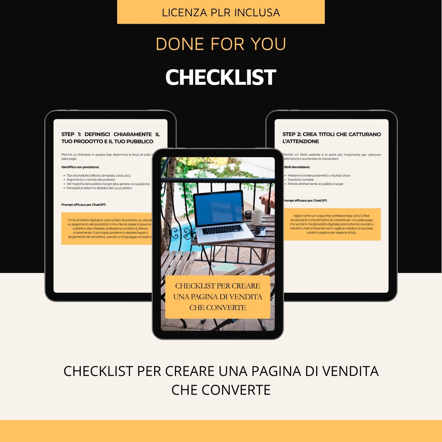 Checklist per creare una pagina di vendita che converte