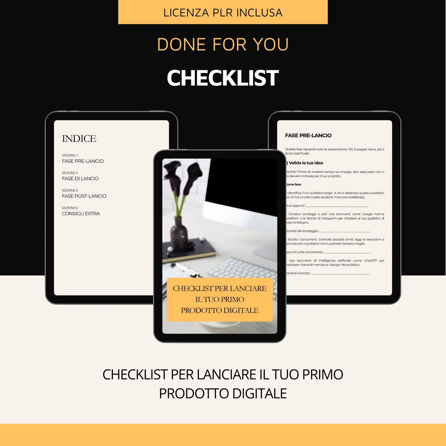 Checklist per lanciare il tuo primo prodotto digitale
